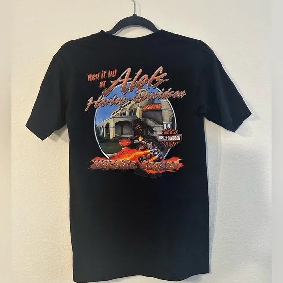 Harley Davidson Wichita Kansas Eagle TShirt Men's Large Biker Vintage Motorcycle - Picture 5 of 5